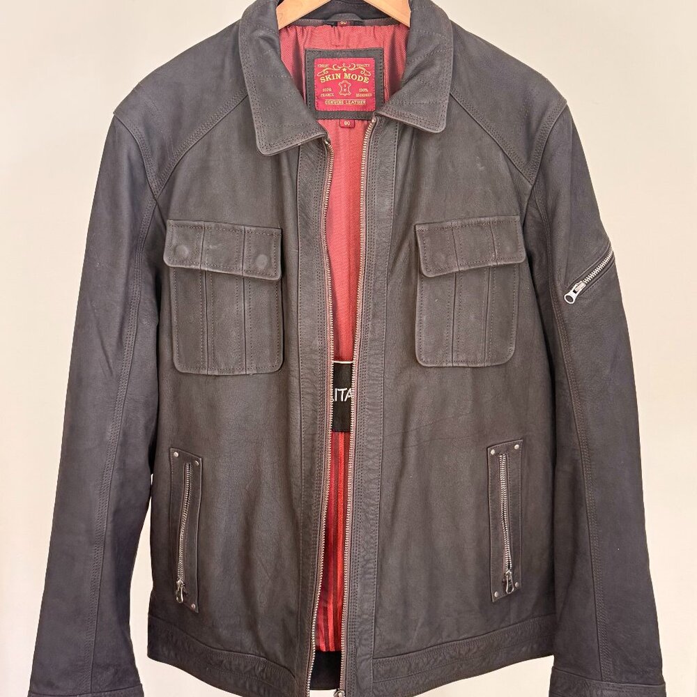 SKIN MODE 100% BUFFALO LEATHER W/DETACHABLE HOOD MADE IN FRANCE NEW(other) $1499